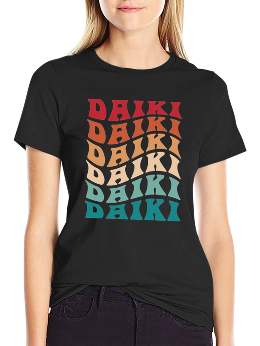 Camiseta retro Daiki para hombre