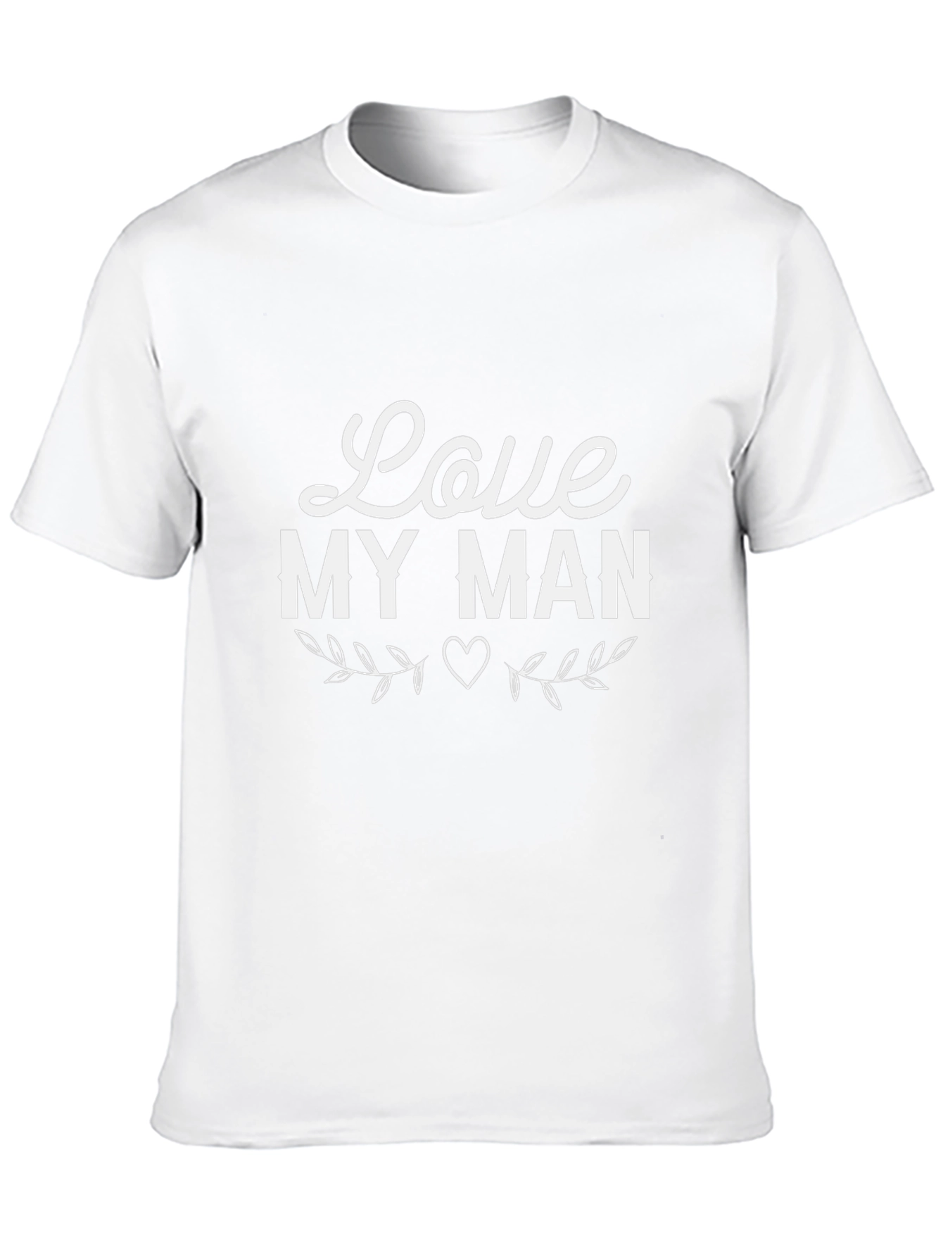 Camiseta Negra Love My Man para Hombre