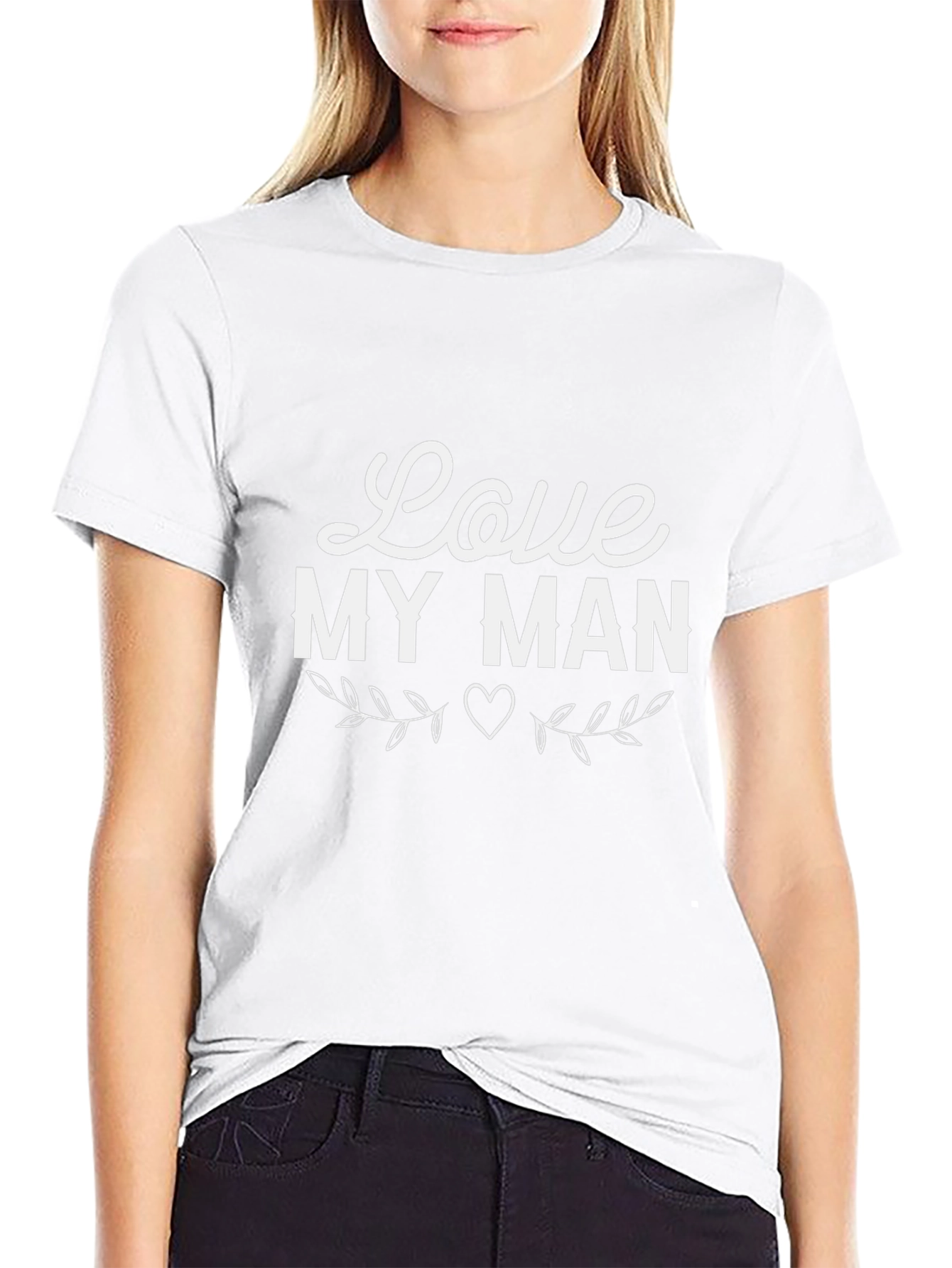 Camiseta Negra Love My Man para Hombre