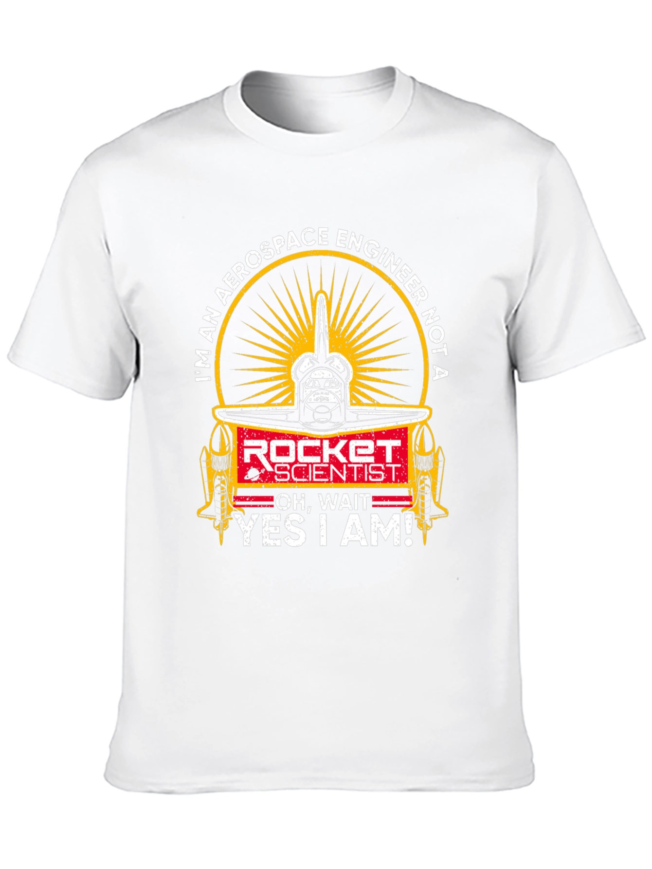 Camiseta Negra: Soy Ingeniero Aeroespacial