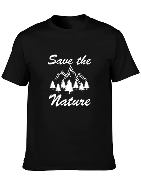 Camiseta Negra Salva la Naturaleza