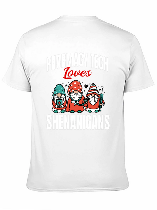 Camiseta Pharmacy Tech Loves Shenanigans