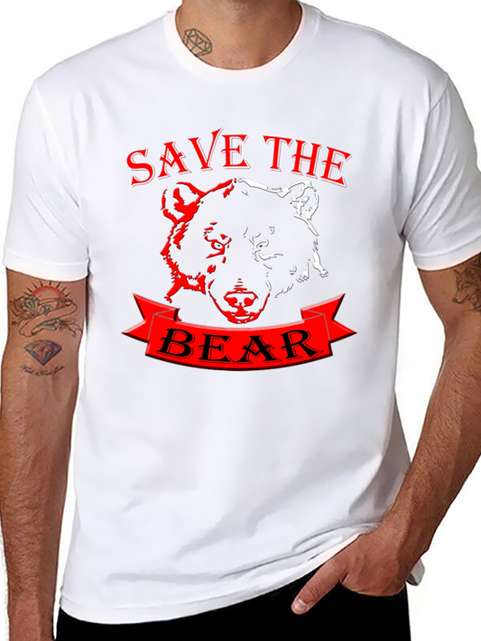 Camiseta Negra Save the Bear - Diseño Único