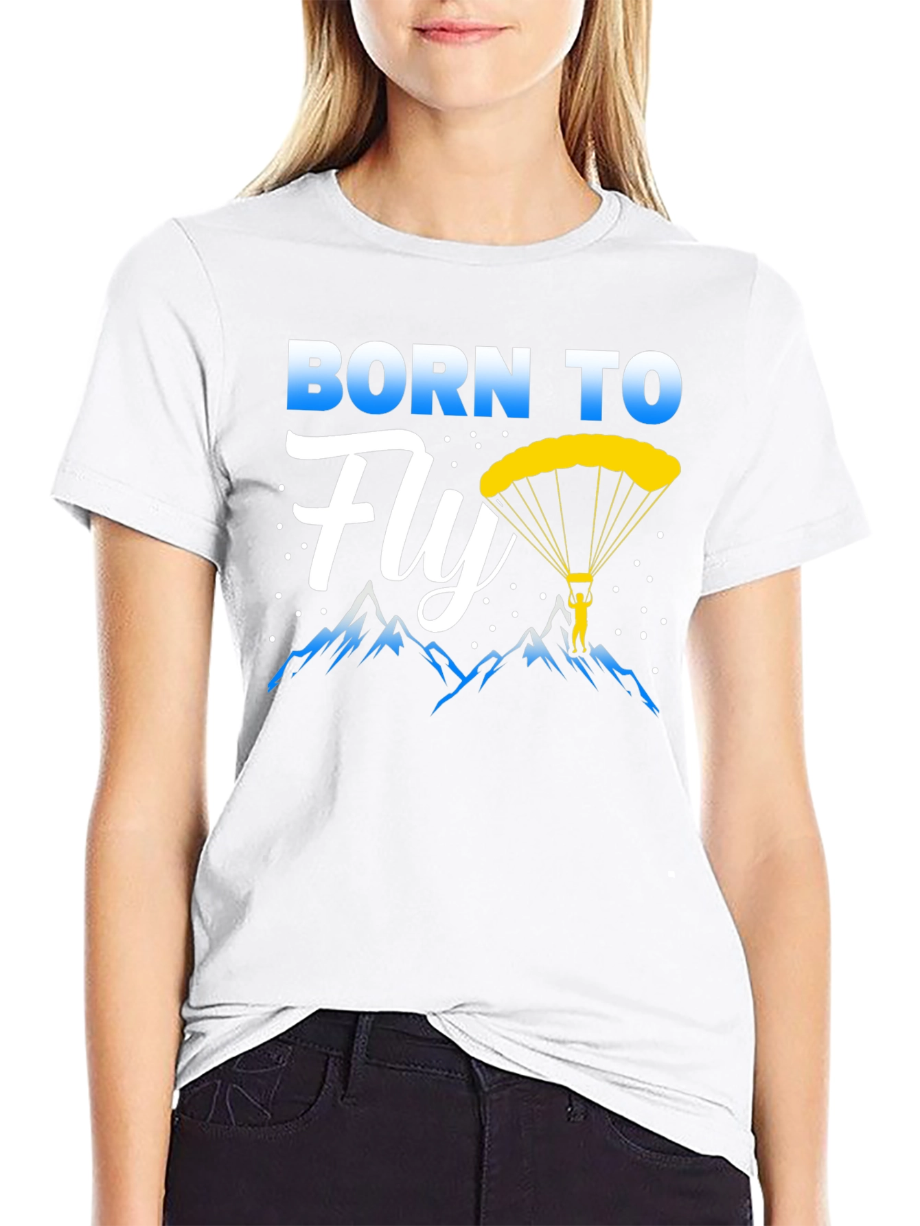 Camiseta Negra Nacido Para Volar