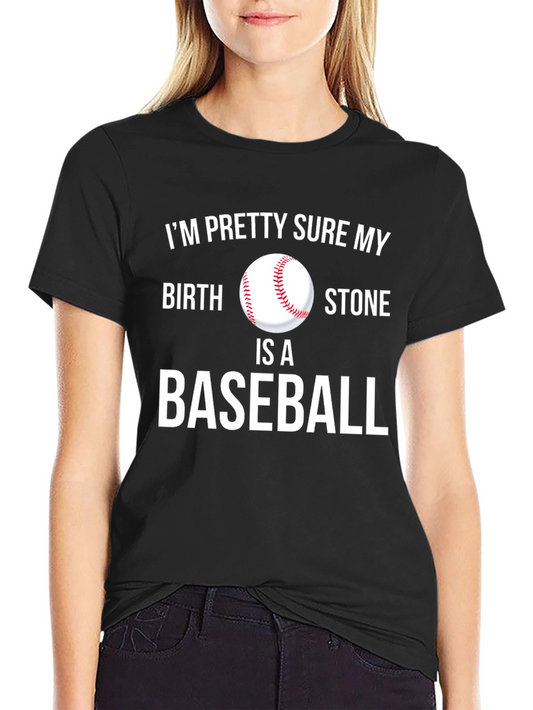 Camiseta Negra: Mi Piedra Natal es Béisbol