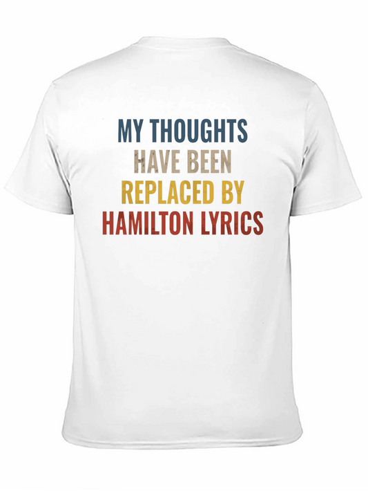 Camiseta Negra: Mis Pensamientos Letras de Hamilton