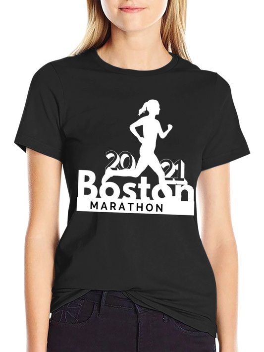 Camiseta Boston Marathon 2021 - Diseño Corredora