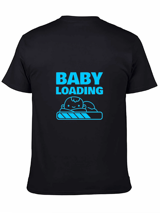 Camiseta Negra Divertida para Futuro Papá - Baby Loading