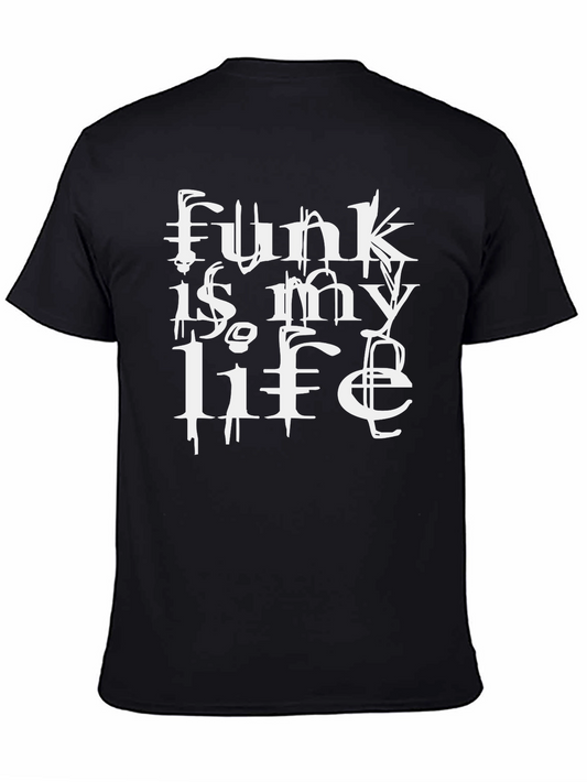 Camiseta Negra Funk Is My Life Algodón Unisex