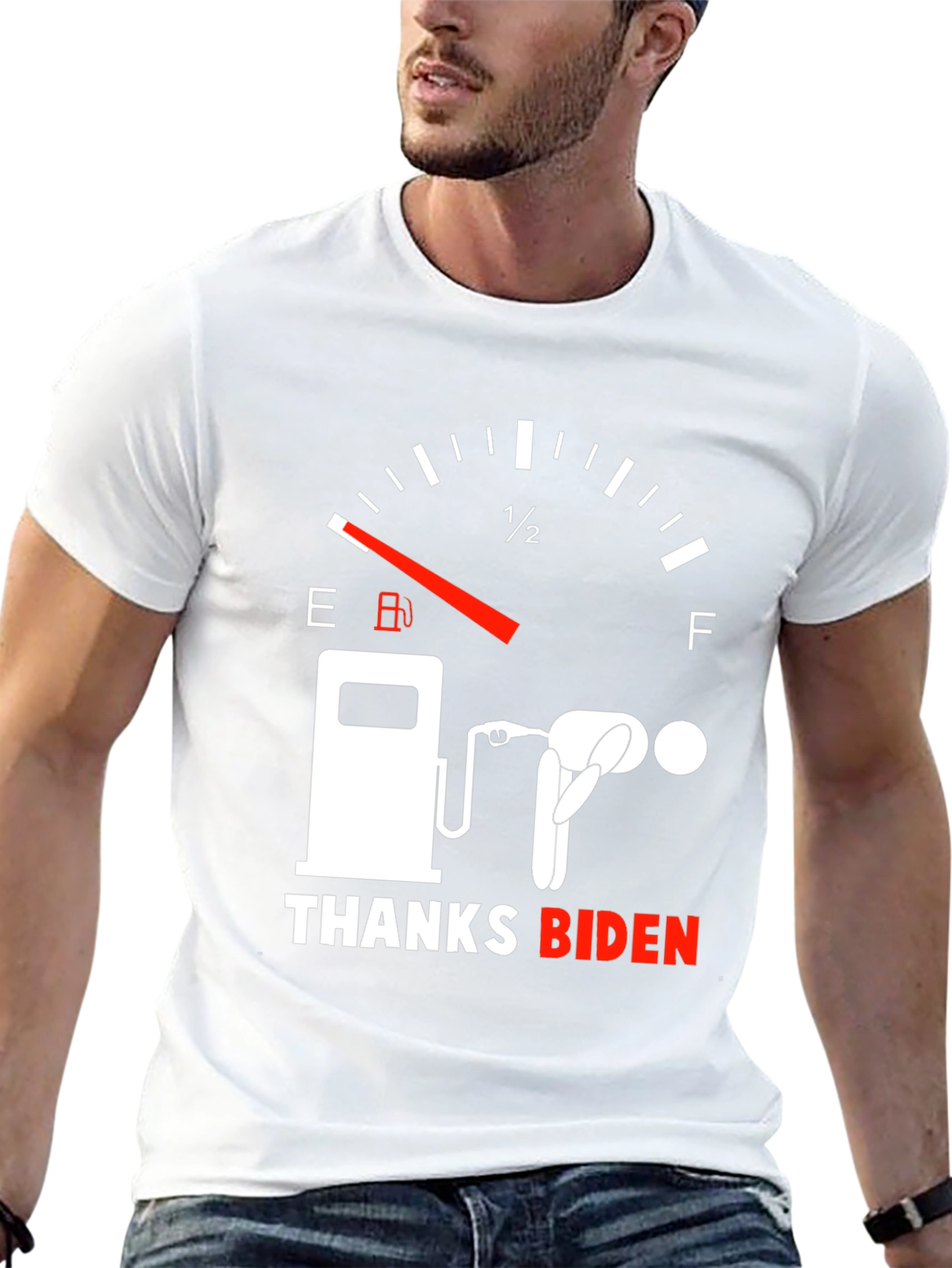 Camiseta Gráfica Gracias Biden - Humor Combustible
