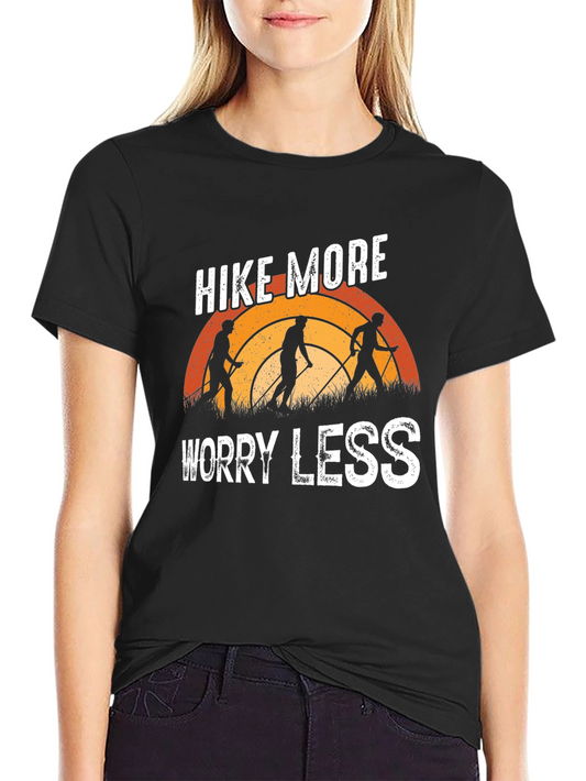 Camiseta Negra Hike More Worry Less