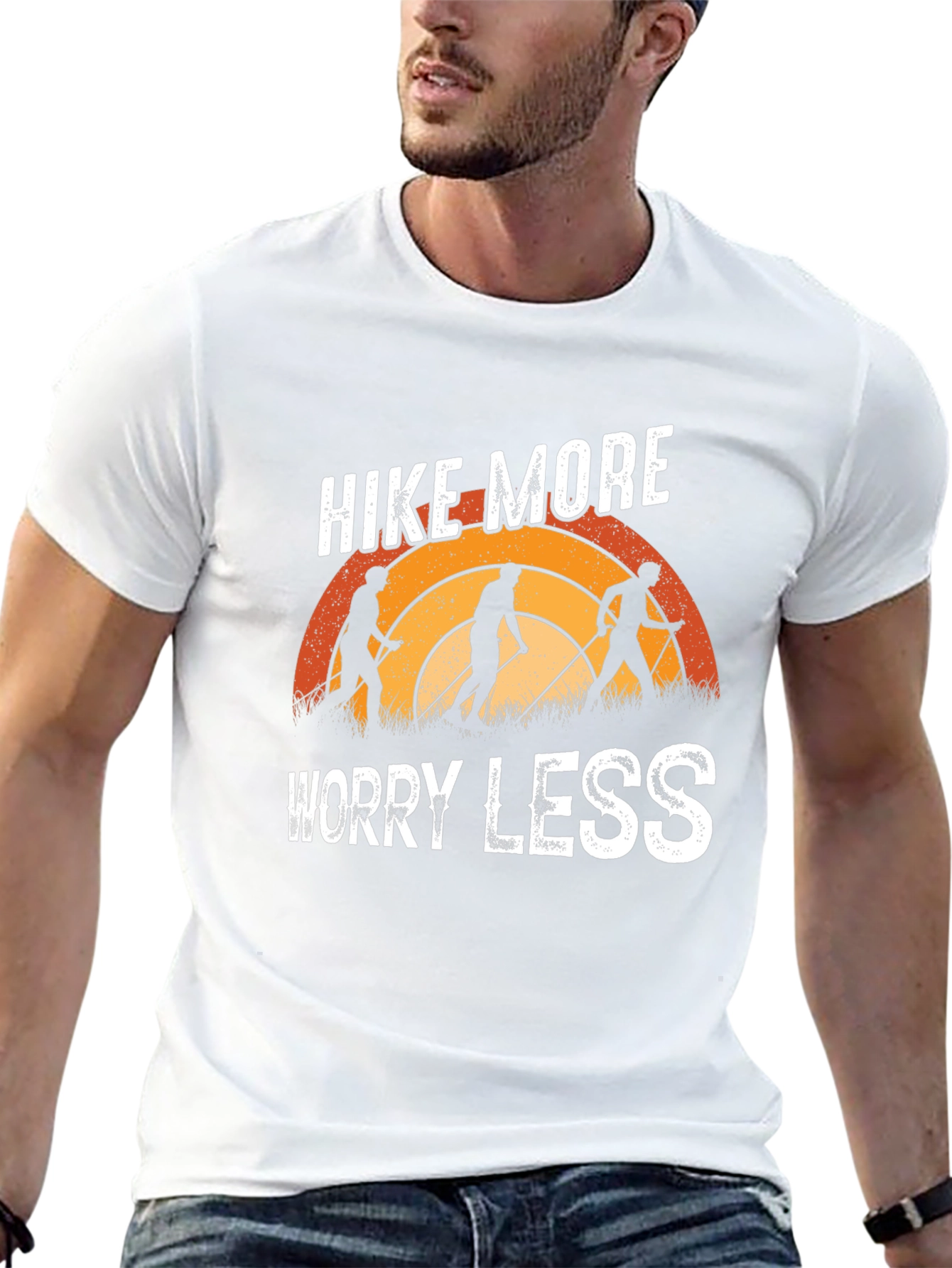 Camiseta Negra Hike More Worry Less