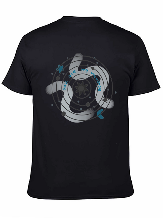 Camiseta Negra Unisex You are my universe