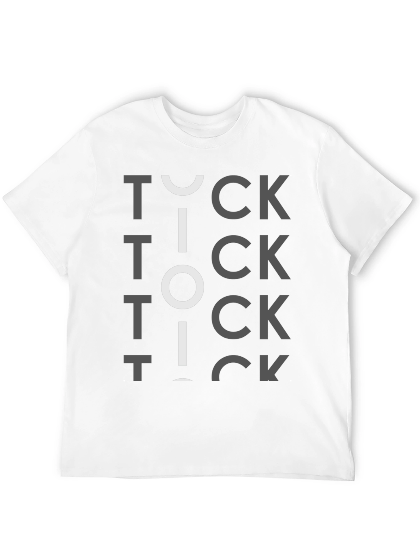 Camiseta Negra con Diseño Tick Tock