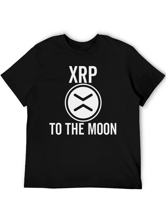 Camiseta Negra XRP To The Moon