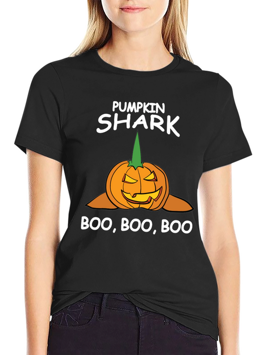 Camiseta Halloween Tiburón Calabaza - Boo!