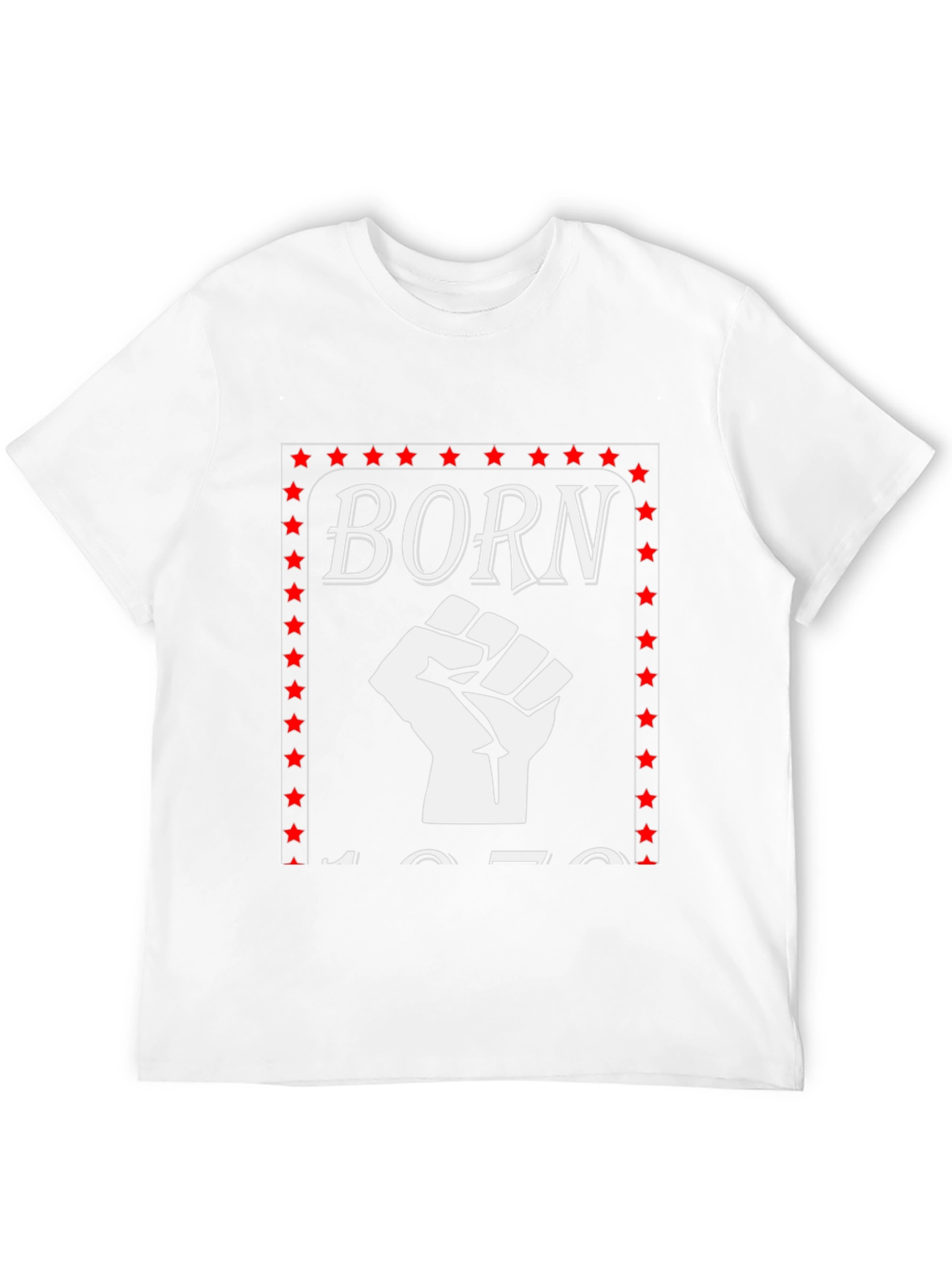 Camiseta Born Puño en Alto Retro