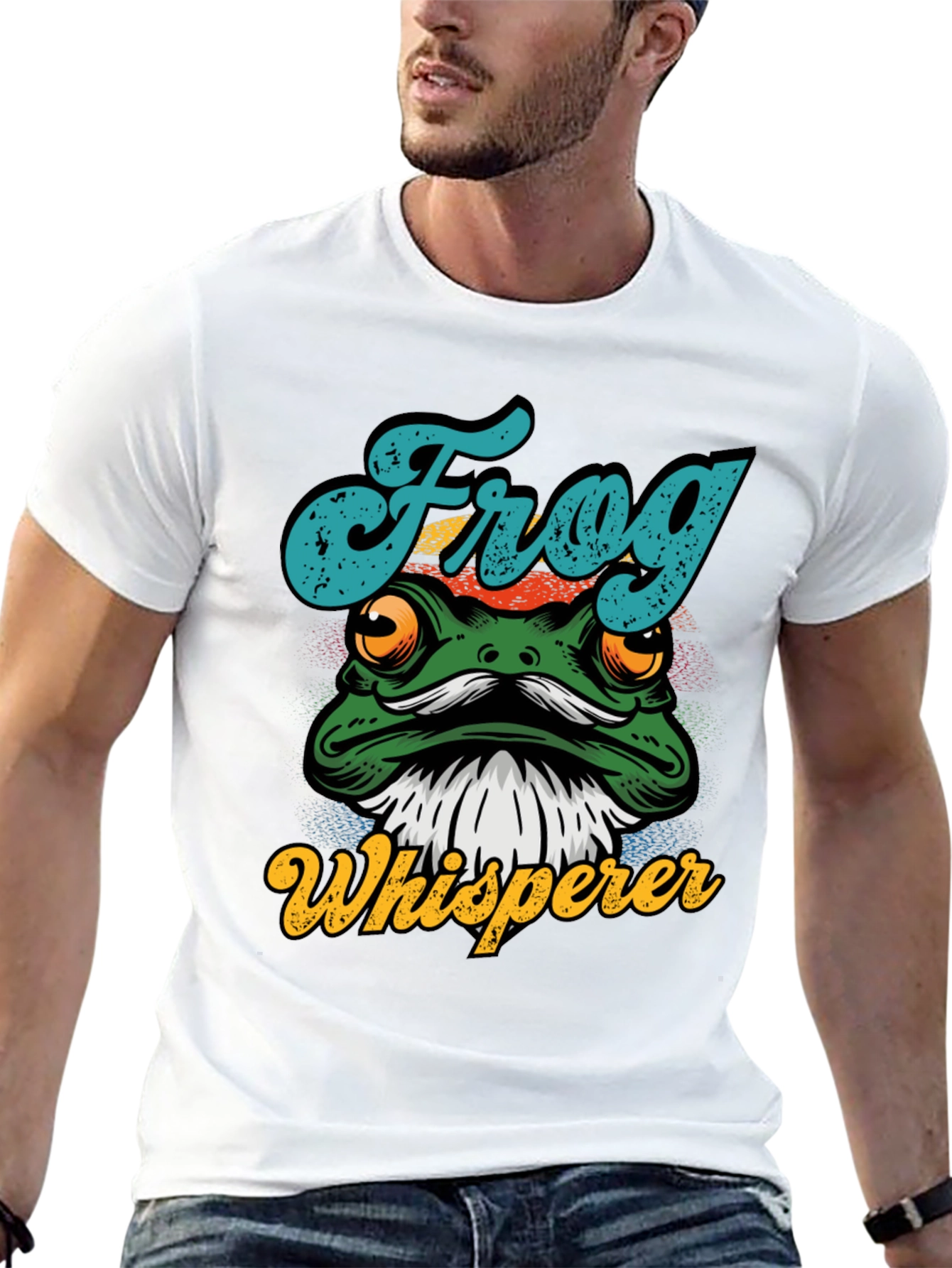 Camiseta Negra Frog Whisperer Diseño Divertido