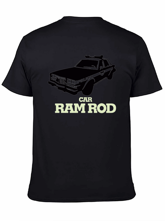 Camiseta Negra Ram Rod Car - Estilo Clásico