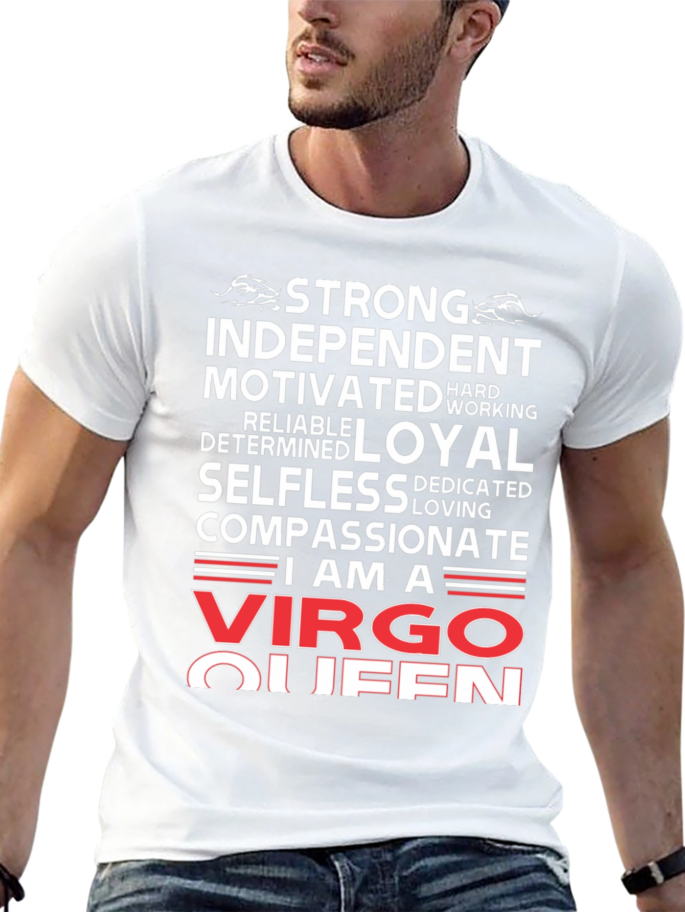 Camiseta Negra Virgo Queen: Fuerte e Independiente