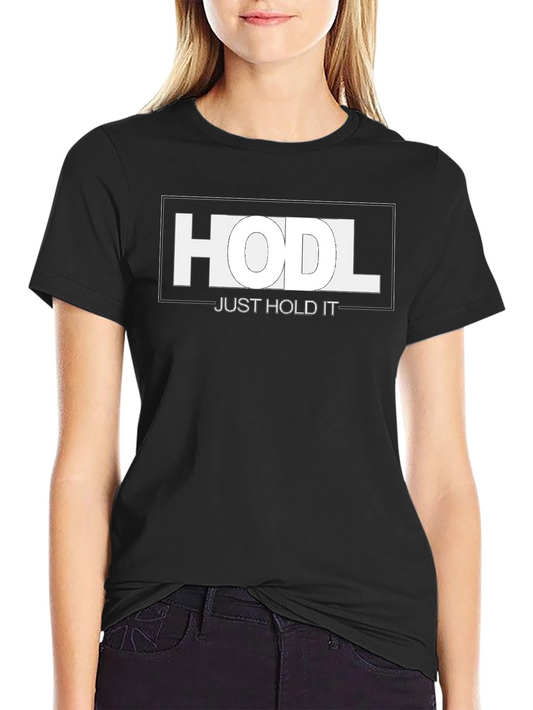 Camiseta HODL: Just Hold It - Criptomonedas