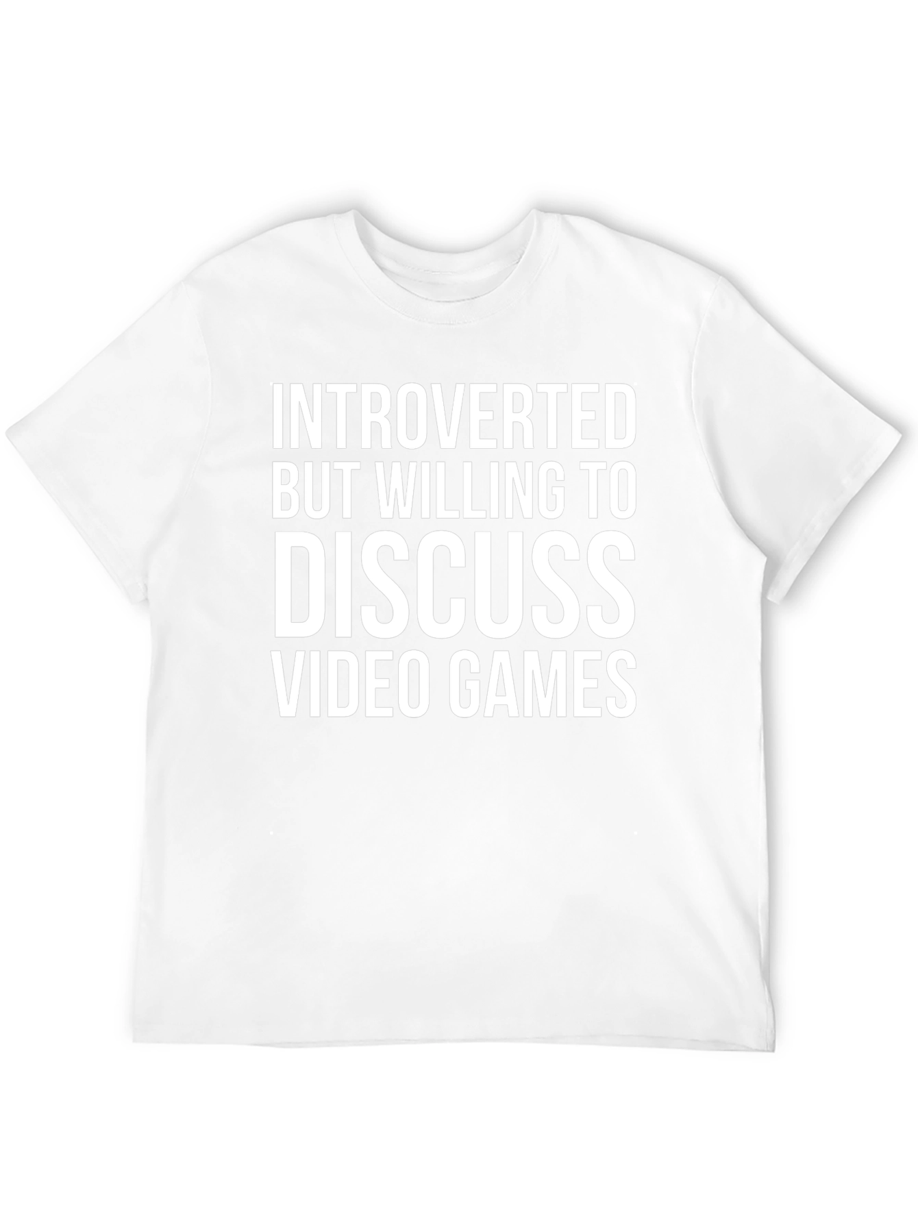 Camiseta Introvertido Videojuegos Algodón