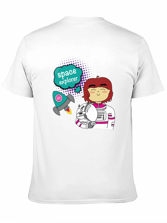 Camiseta Negra Explorador Espacial