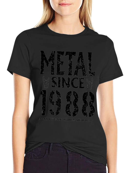 Camiseta Negra Metal Since 1988