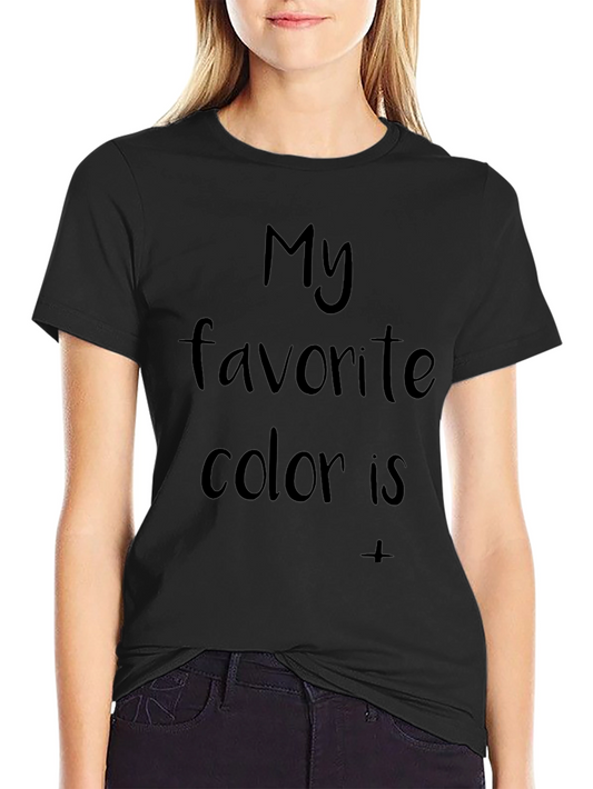 Camiseta Negra: Mi Color Favorito