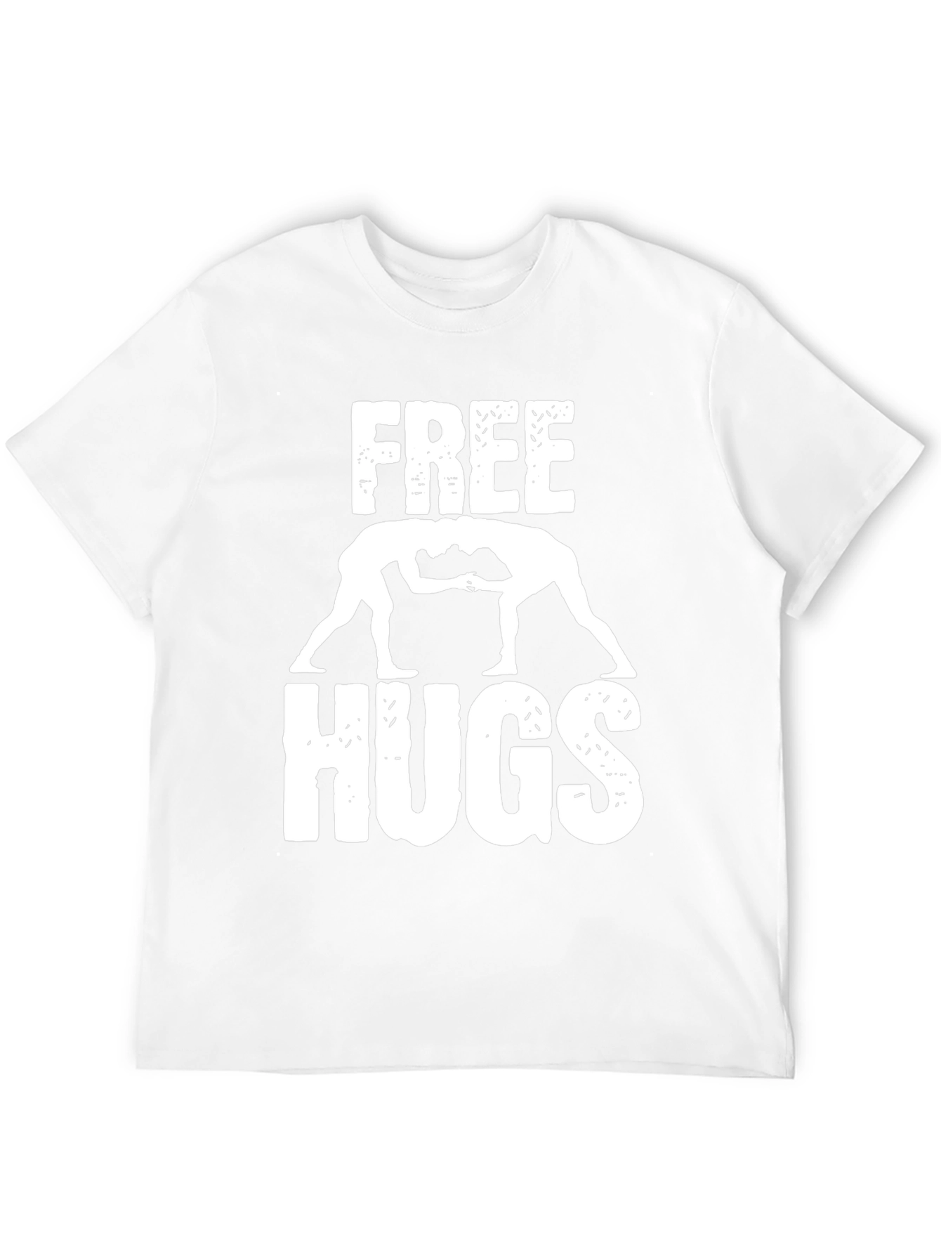 Camiseta Hombre Negra Free Hugs Lucha