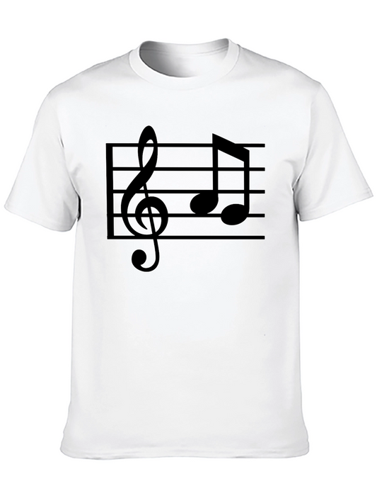 Camiseta Negra Musical para Hombre