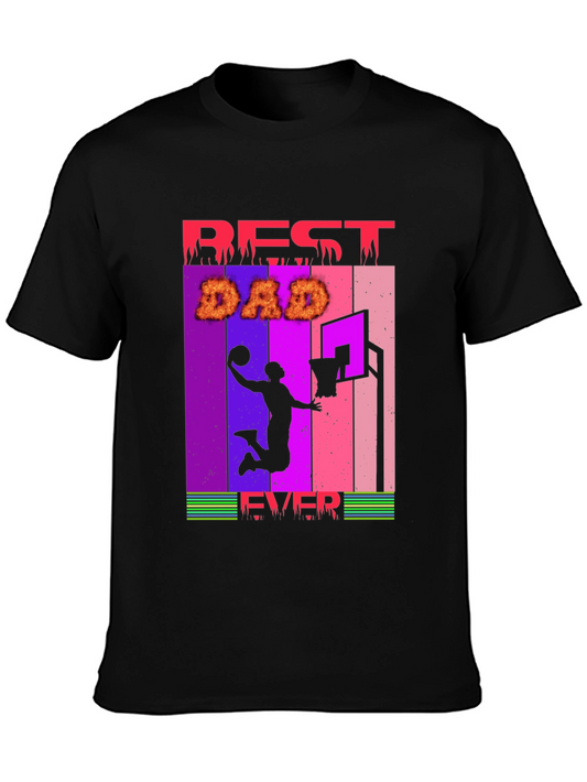 Camiseta Hombre Best Dad Ever Baloncesto