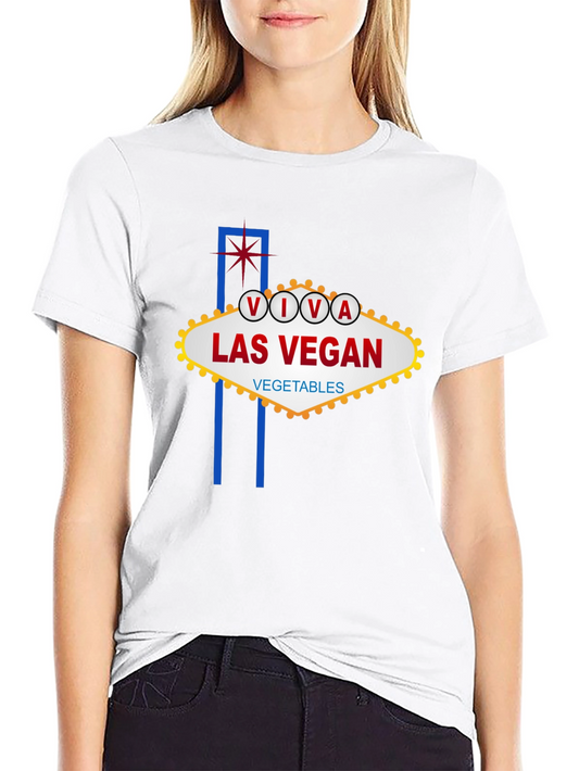 Camiseta Negra Viva Las Vegan Vegetables