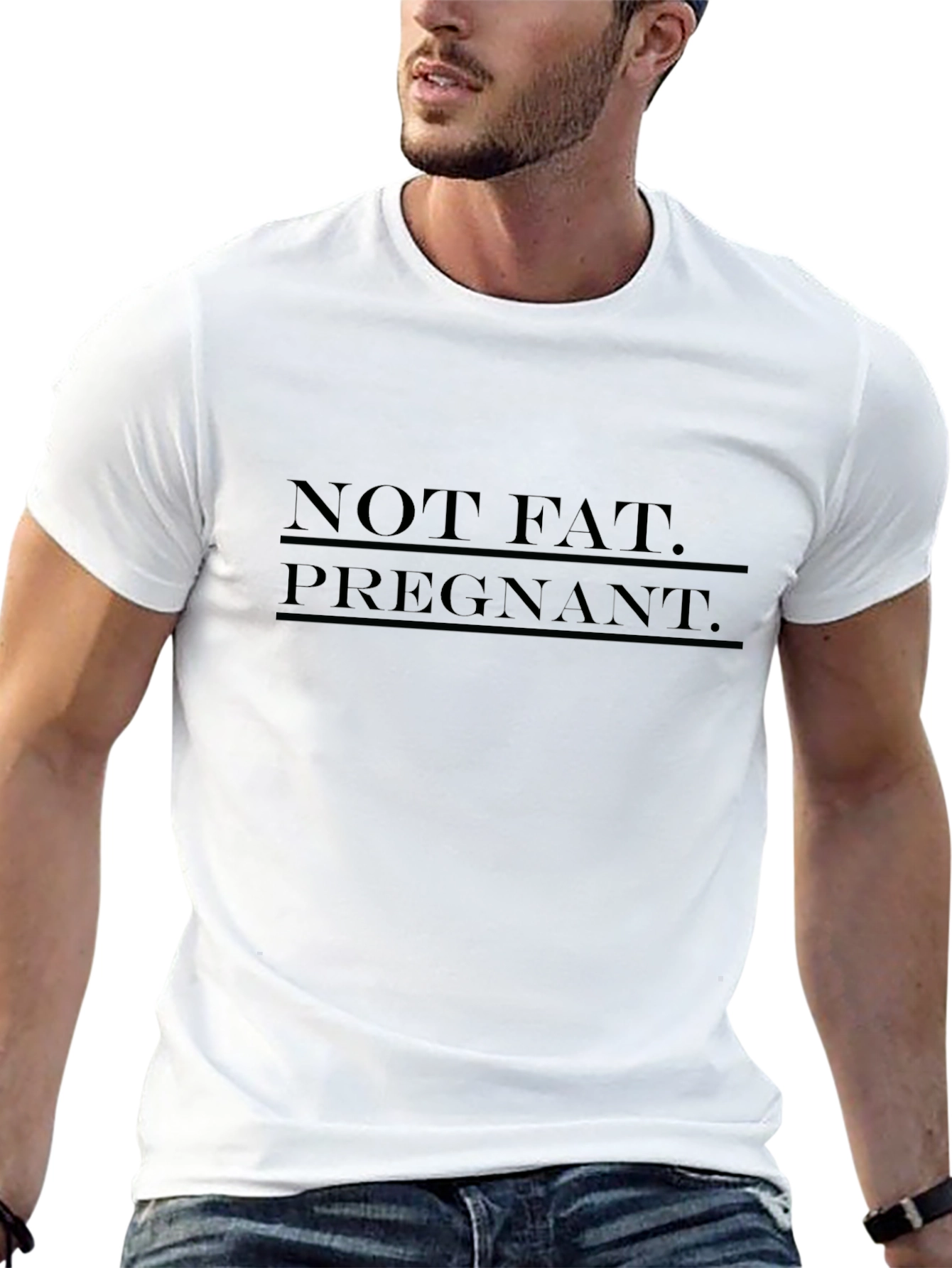 Camiseta divertida premamá - No gorda embarazada