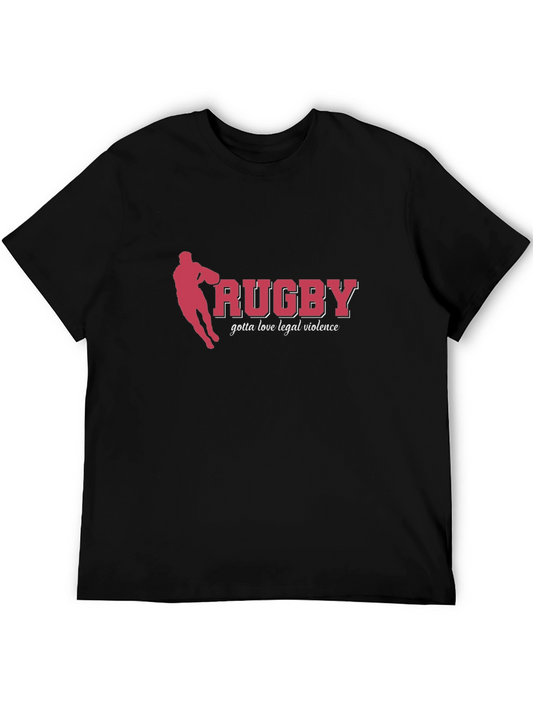 Camiseta Negra Rugby Legal Violence