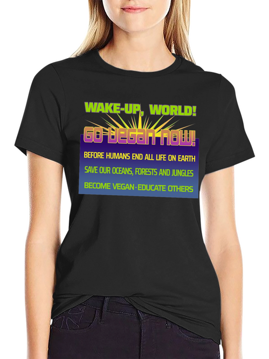 Camiseta Vegana Hombre - Despierta al Mundo