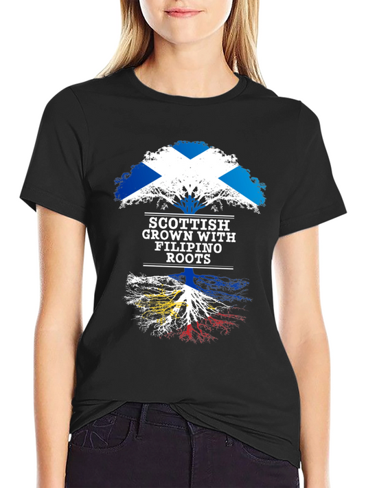 Camiseta Hombre Escocia Raíces Filipinas