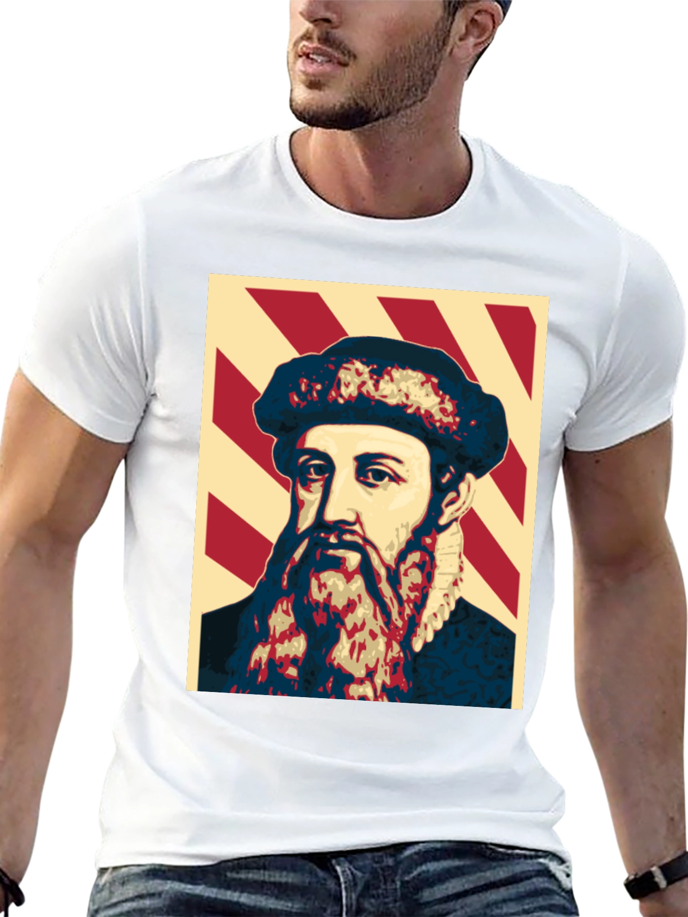 Camiseta Estampada Johannes Gutenberg