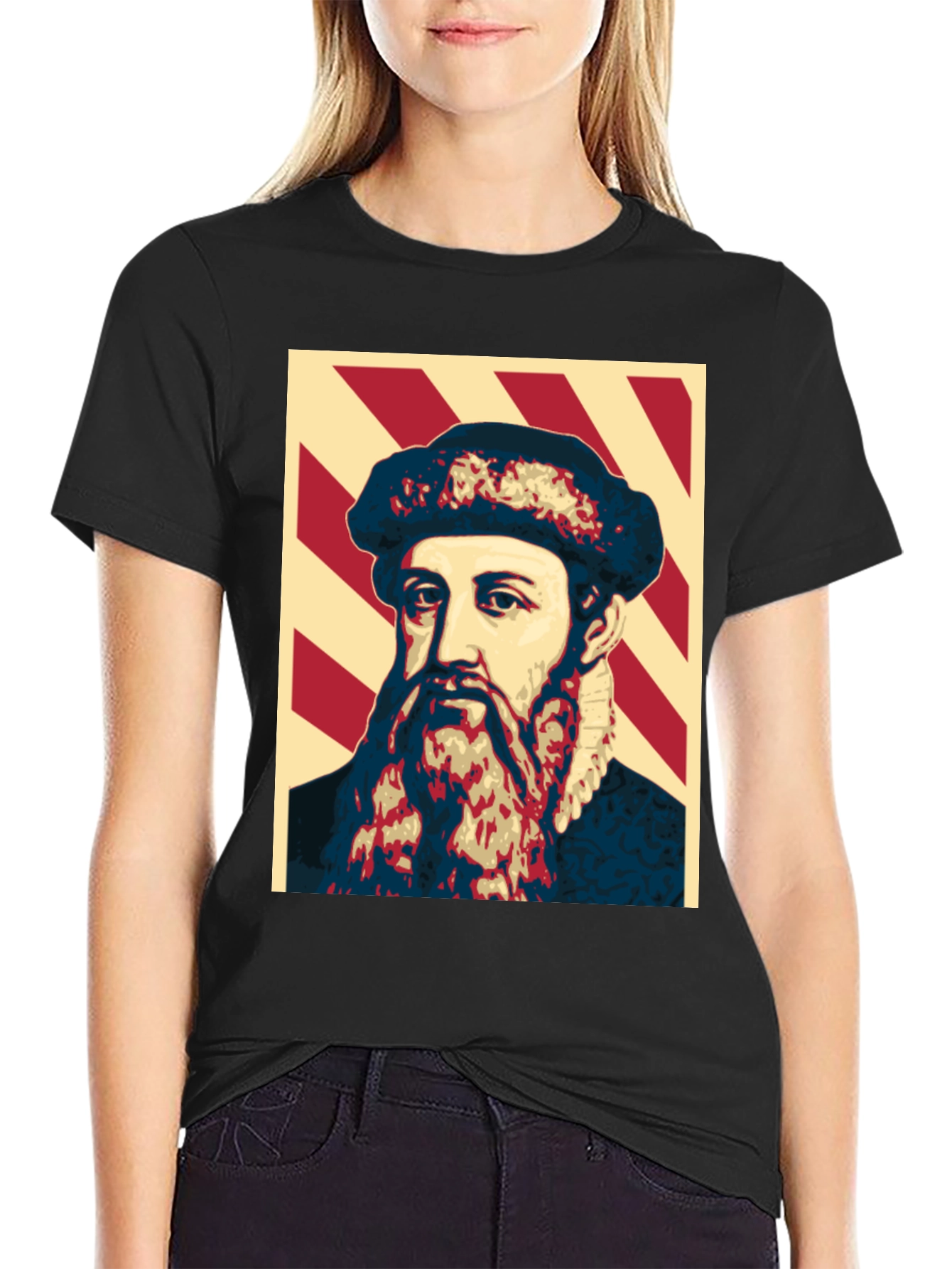 Camiseta Estampada Johannes Gutenberg