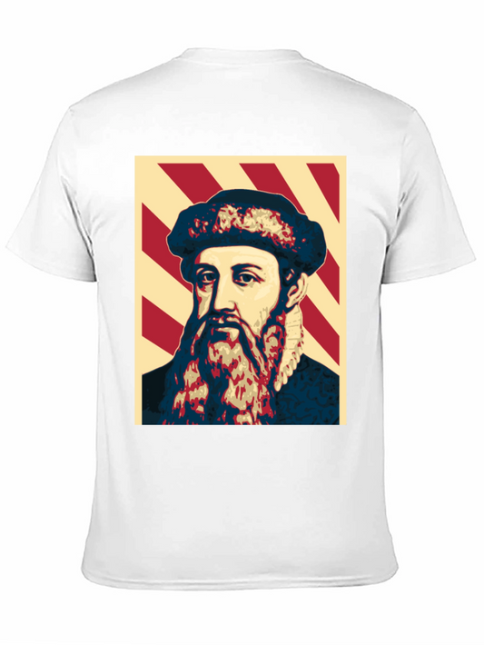 Camiseta Estampada Johannes Gutenberg