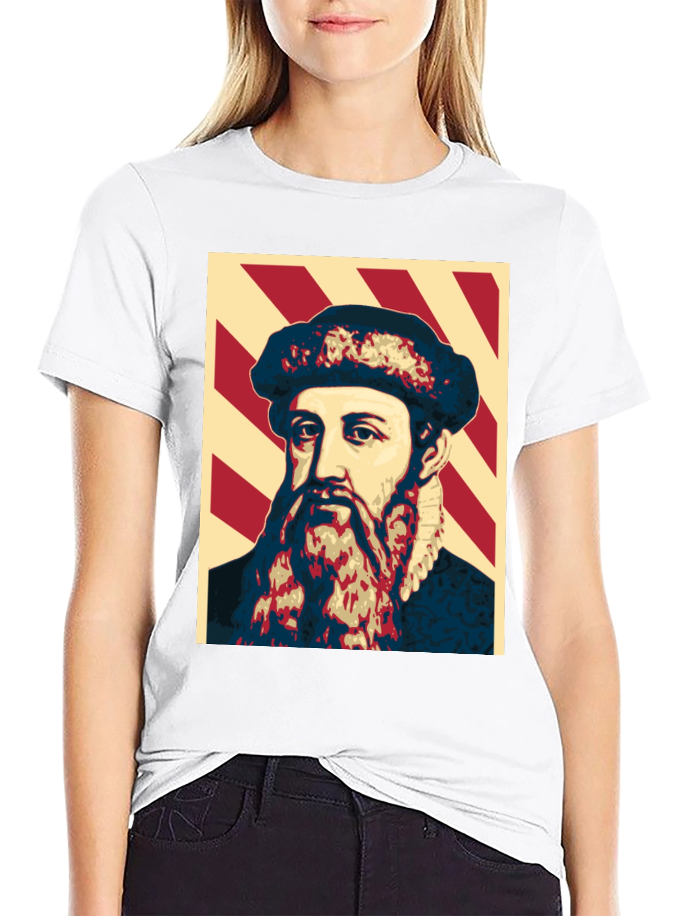 Camiseta Estampada Johannes Gutenberg