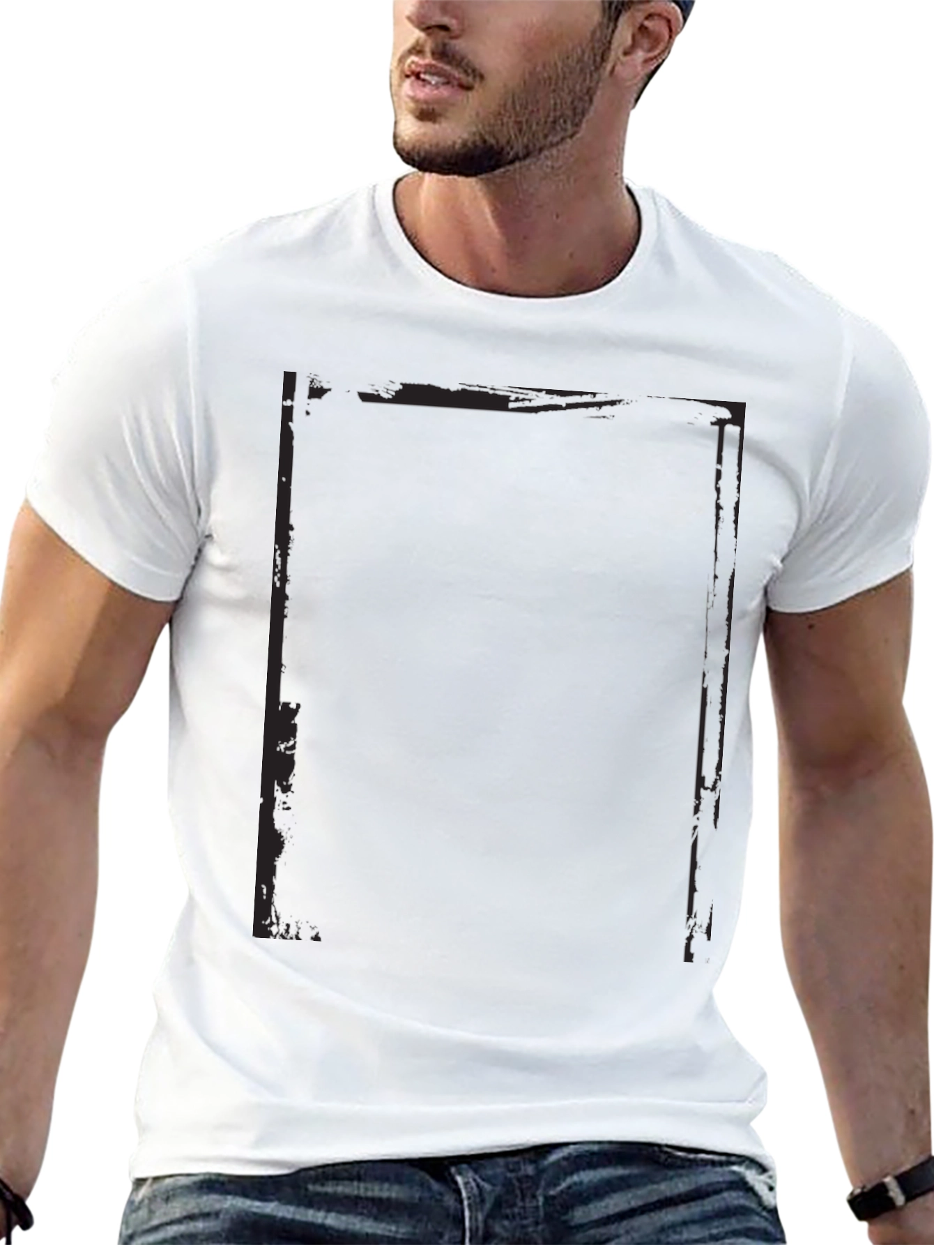 Camiseta Negra Casual con Estilo Urbano