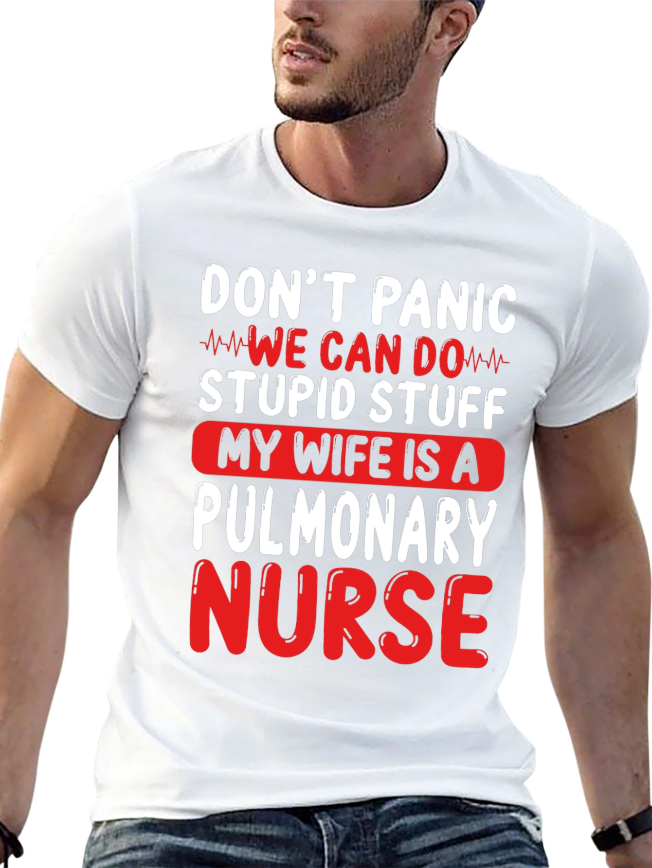 Camiseta Divertida Mi Esposa es Enfermera Pulmonar