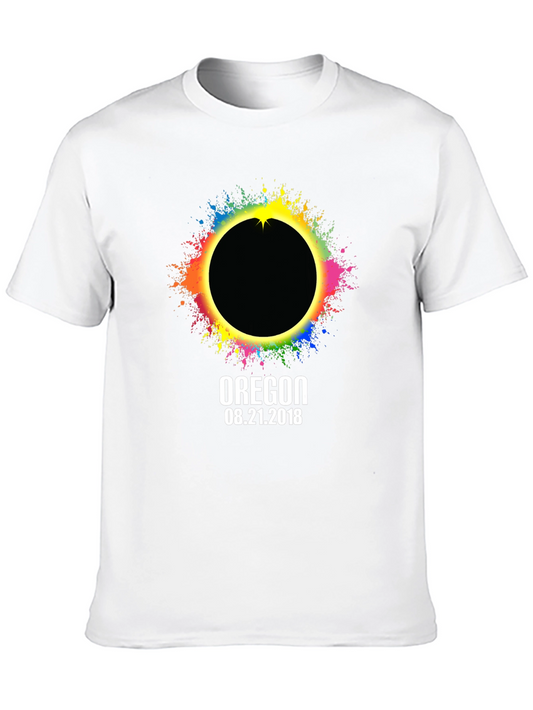Camiseta Negra Eclipse Solar Oregon 2018