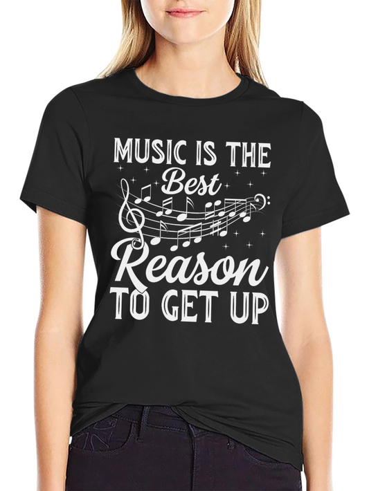 Camiseta Negra: La Música es la Mejor Razón