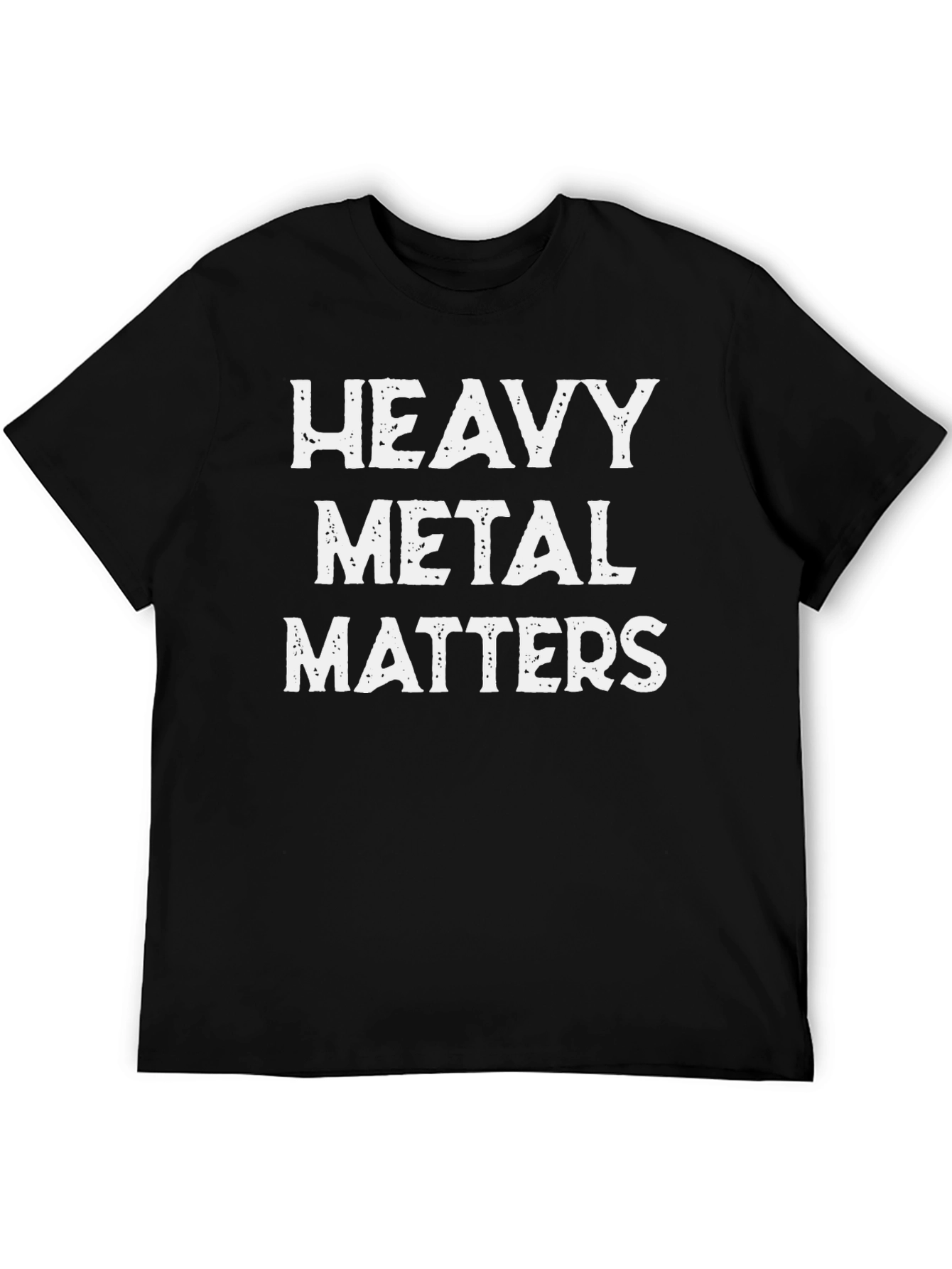Camiseta Negra Heavy Metal Matters