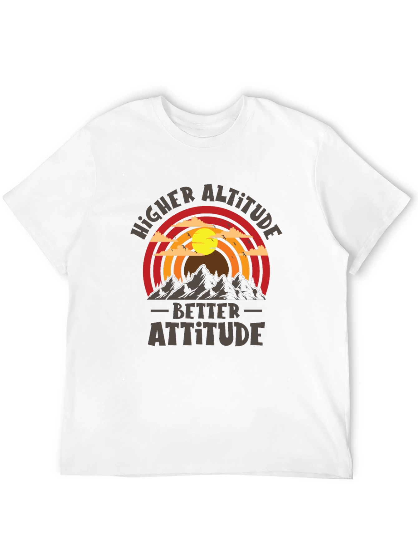 Camiseta Hombre Mayor Altitud Mejor Actitud