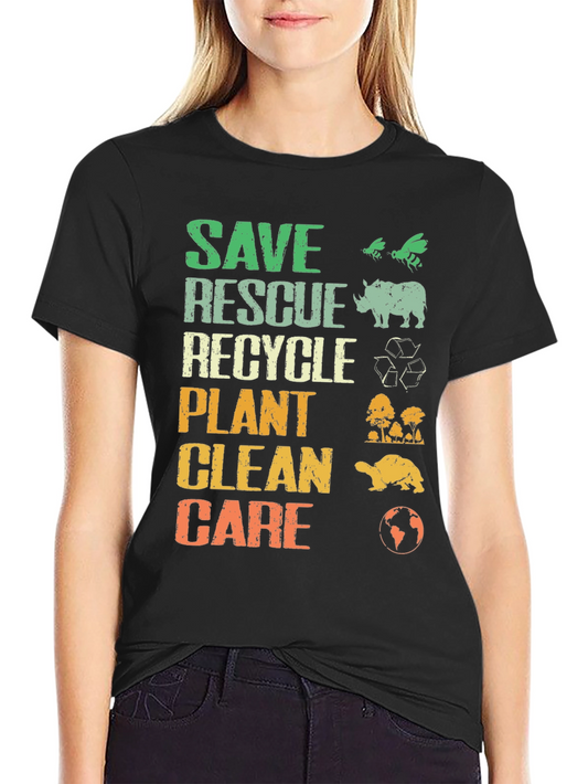 Camiseta Ecológica: Salvar Rescatar Reciclar