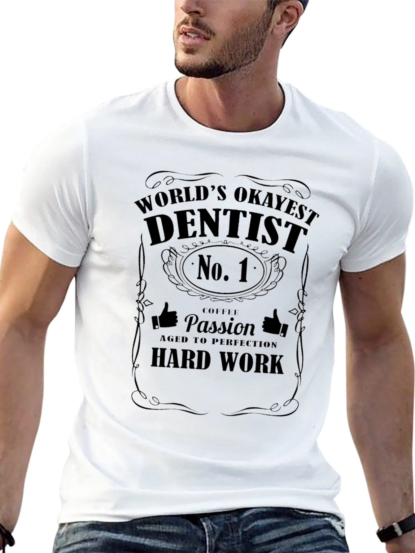 Camiseta Negra Dentista Número 1