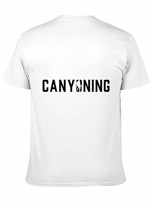 Camiseta Negra Canyoning para Aventureros